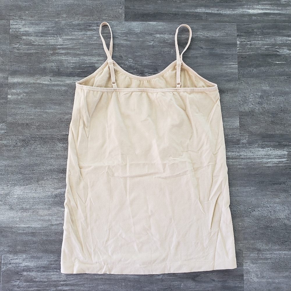 Beige Basic OneStepUp Long Fitted Tank - Picture 2 of 3
